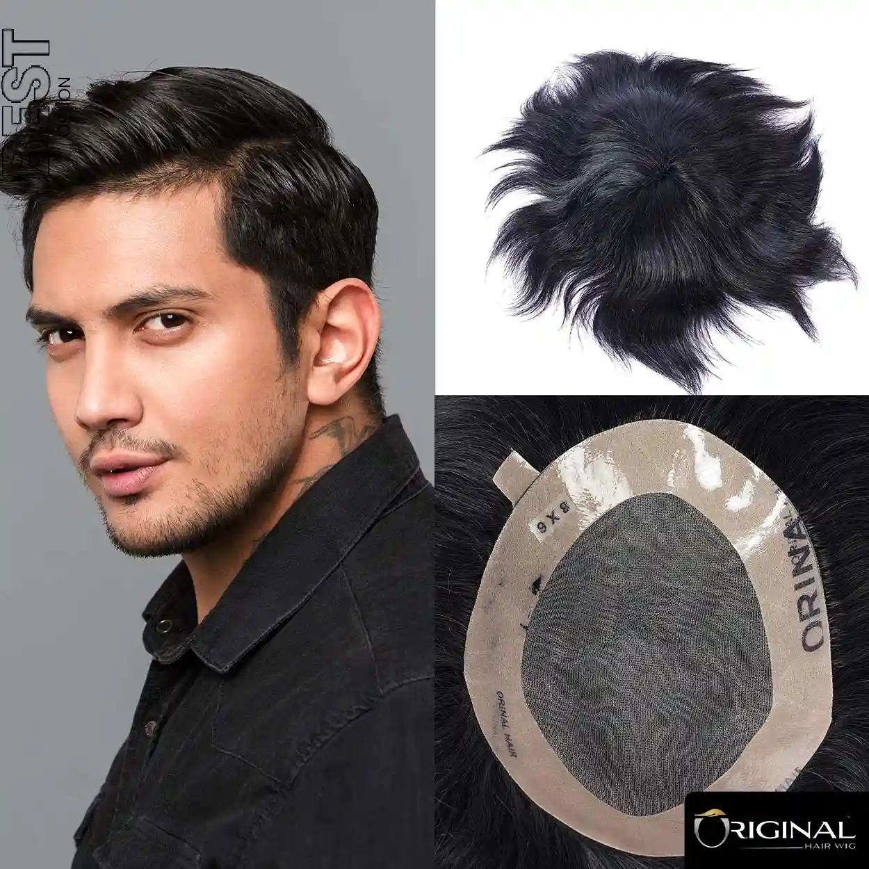 MONO 5.1 Mono Base Hair Patch for Men with Natural Hairline